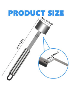 Desgranador de Maíz Maxqzin Acero Inoxidable 2 Pcs 21x4cm 2