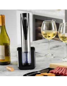 Abridor y Conservador de Vino Eléctrico Kalorik 2-en-1 Acero Inoxidable 2