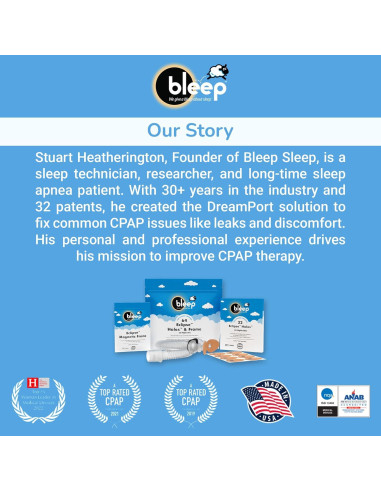 Kit de Inicio CPAP Bleep Eclipse | Máscara Nasal y Accesorios