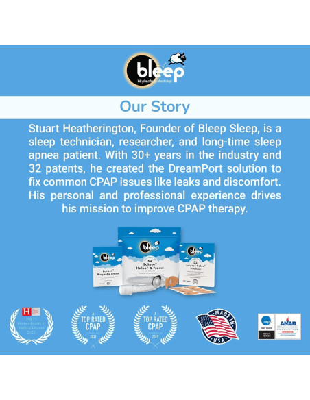 Kit de Inicio CPAP Bleep Eclipse | Máscara Nasal y Accesorios