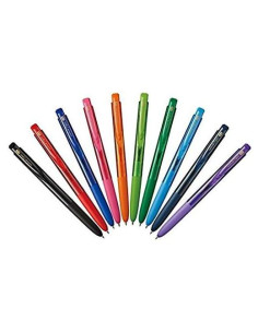 Bolígrafo de Gel Retráctil Uni-ball Signo RT1, Set 10 Colores