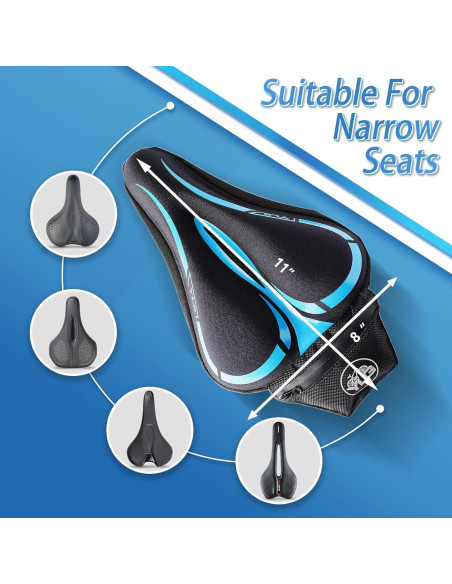 Funda de Asiento de Bicicleta YLG Espuma Viscoelástica 28x20cm