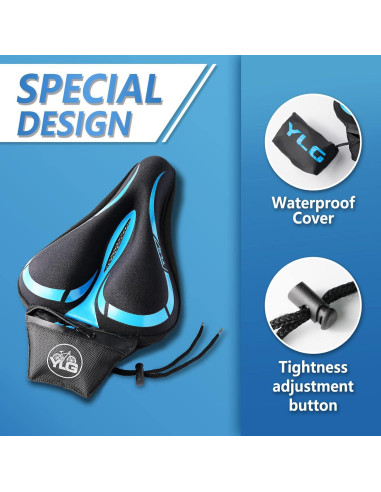 Funda de Asiento de Bicicleta YLG Espuma Viscoelástica 28x20cm