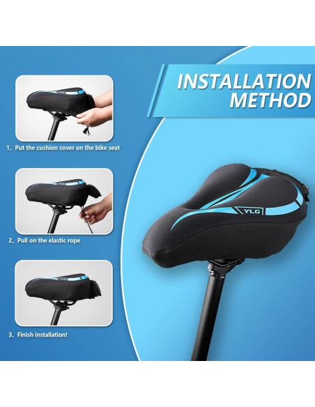 Funda de Asiento de Bicicleta YLG Espuma Viscoelástica 28x20cm