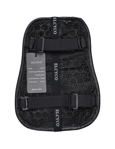 Cojín de Asiento de Motocicleta ELCYCO Plegable Gel 3D Transpirable