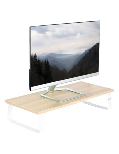 Soporte de Monitor VIVO 60.4 cm Madera Clara Ergonomico