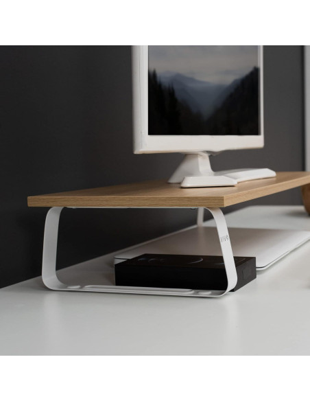 Soporte de Monitor VIVO 60.4 cm Madera Clara Ergonomico Soporte de Monitor VIVO 60.4 cm Madera Clara Ergonomico