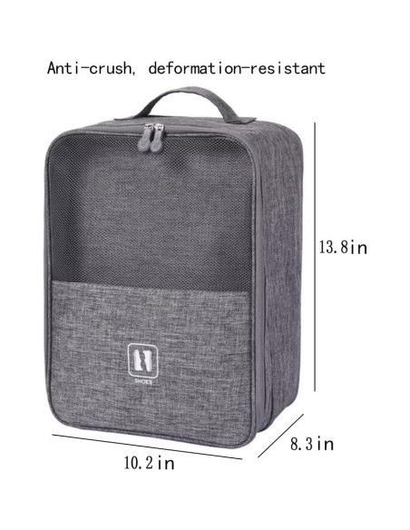 Bolsa de Zapatos Impermeable AD1999 35.1x25.9x21 cm Gris