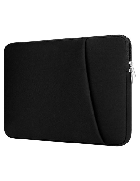 Funda Acolchada para Laptop HEDUGO 13-14" Negra con Bolsillo