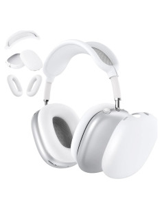 Funda de Silicona TUNYINSH 3 en 1 para AirPods Max - Blanco