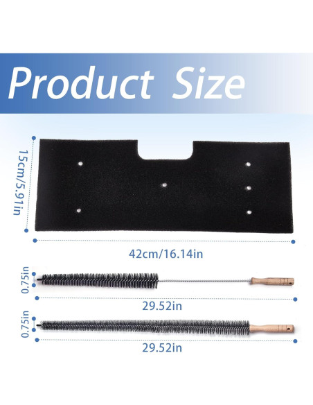 Filtro de Pelusa Luxzio WH01X35719 + Cepillos de Ventilación Filtro de Pelusa Luxzio WH01X35719 + Cepillos de Ventilación