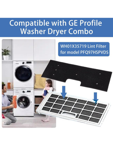 Filtro de Pelusa Luxzio WH01X35719 + Cepillos de Ventilación