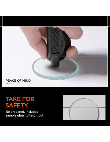 Herramienta de Escape Spigen Life Car - Martillo y Cortador Negro