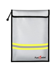 Bolsa a Prueba de Fuego y Agua FunOwlet 38.1x27.9cm Gris