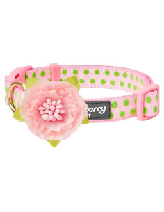 Collar para Perro Blueberry Pet Rosa Bebé Ajustable 30-40 cm