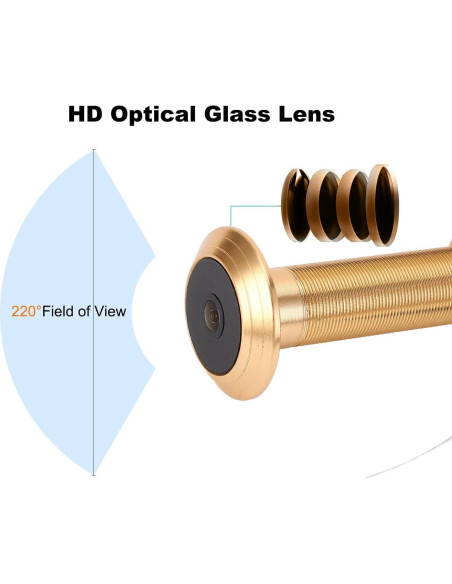 Cámara de Mirilla de Puerta Inteligente Yunseity 1080P