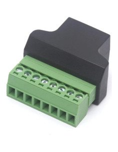 Adaptador hembra RJ45 a terminal de tornillo 8 pines GLHONG (2PCS) 2