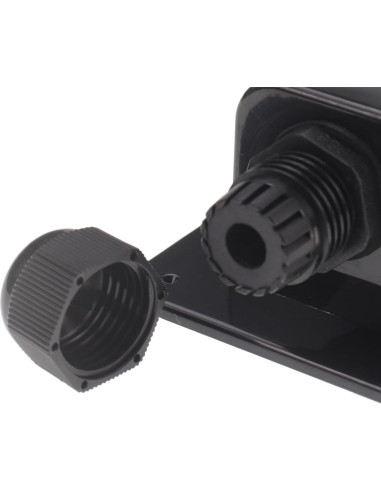 Entrada de Cable Solar ZOOKOTO IP68 Individual Negra 108x71x44mm