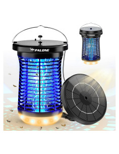 Zapper Solar PALONE para Insectos 4500V 4 en 1 Camping