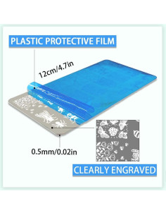 Plantillas de Estampado de Uñas PH PandaHall 3 Piezas Insectos 2