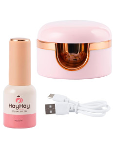 Lámpara UV para Uñas HayHay 3W Rosa, Temporizador 30/60s