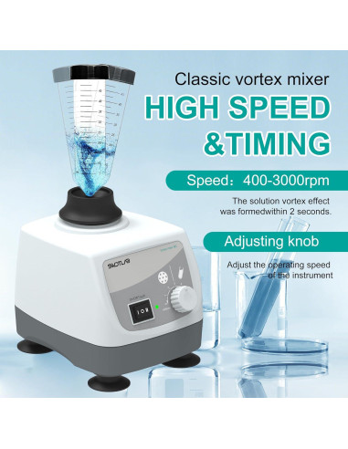 Mezclador Vortex Mini SWDTLAB M3 Sin Pantalla LED 400-3000rpm