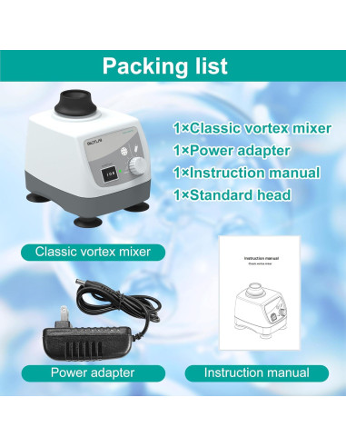 Mezclador Vortex Mini SWDTLAB M3 Sin Pantalla LED 400-3000rpm