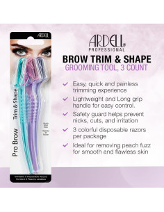 Recortador y Moldeador de Cejas Ardell - Paquete de 3 2