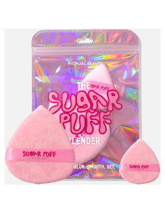 Set Puff de Polvo Triangular Grande y Mini Richual Beauty