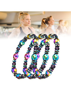 Pulsera Magnética de Drenaje Linfático AGSIXZLAN Ajustable 2