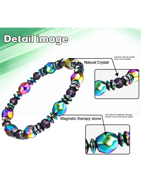 Pulsera Magnética de Drenaje Linfático AGSIXZLAN Ajustable Pulsera Magnética de Drenaje Linfático AGSIXZLAN Ajustable