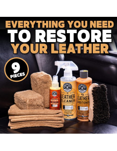 Kit de limpieza y acondicionador de cuero Chemical Guys HOL303, 9 piezas 2