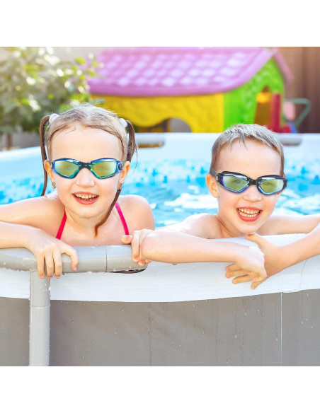 Gafas de natación para niños Kimasha, 2 paquetes, anti-niebla Gafas de natación para niños Kimasha, 2 paquetes, anti-niebla