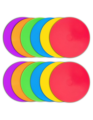 Marcadores de Agilidad PIKZH 9" Antideslizantes 12 Pcs