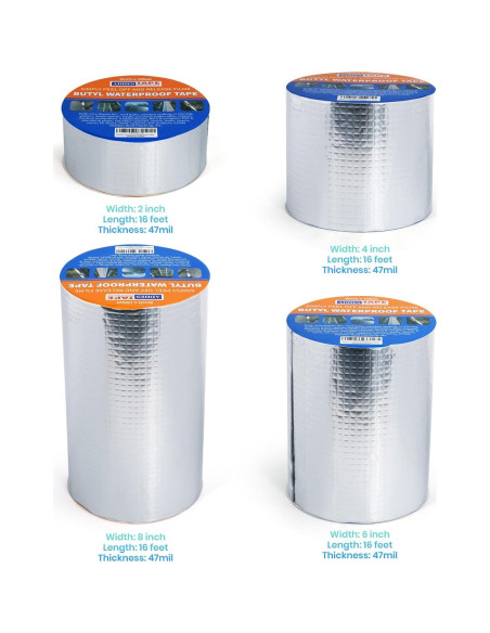 Cinta Butílica ADHES Impermeable 50mm x 5m para Reparación