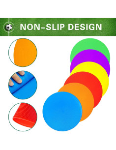 Marcadores de Agilidad PIKZH 9" Antideslizantes 12 Pcs 2