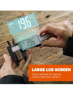 Calibrador Digital HARDELL 0-150mm Pantalla LCD Grande 2