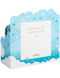 Tarjeta de Bienvenida Baby Shower Niño Hallmark 3D Globos Azules 2