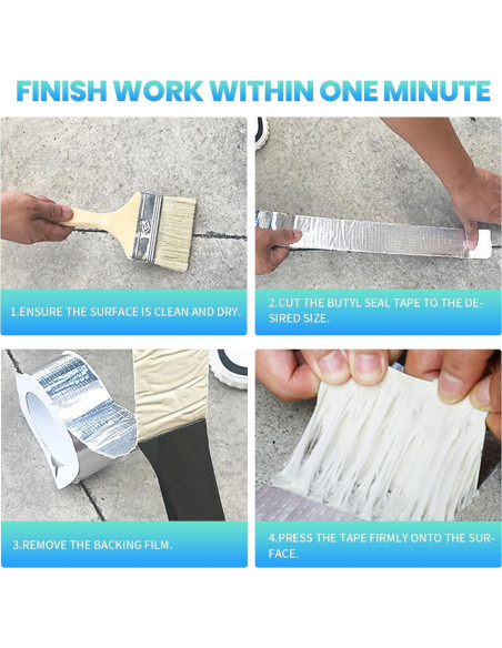 Cinta Butílica ADHES Impermeable 50mm x 5m para Reparación
