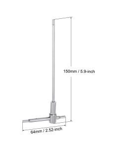 Llave Hexagonal T-Handle uxcell 3.5mm Acero CR-V 150mm 2