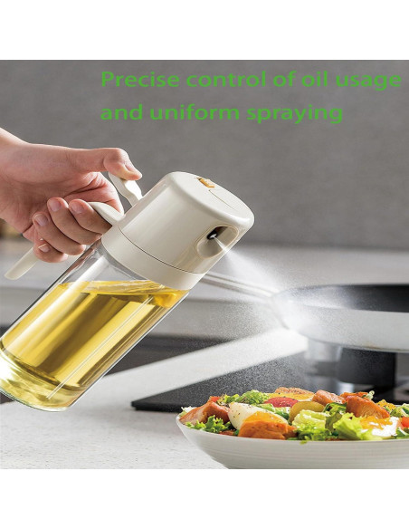 Pulverizador de Aceite Hcirjhie 550ml Botella Spray Cocina