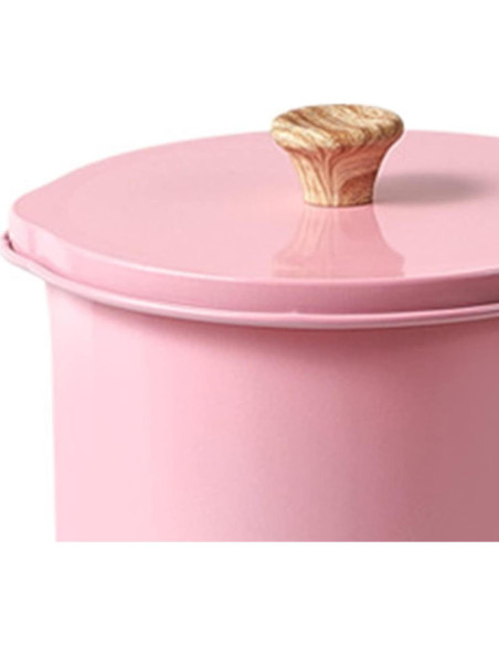 Olla Coladora de Aceite Cyrank Rosa 13.5x17cm Acero Inoxidable Olla Coladora de Aceite Cyrank Rosa 13.5x17cm Acero Inoxidable