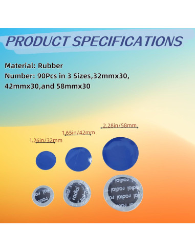 Kit de Parche para Neumáticos BOZHENYULEI 91 Piezas
