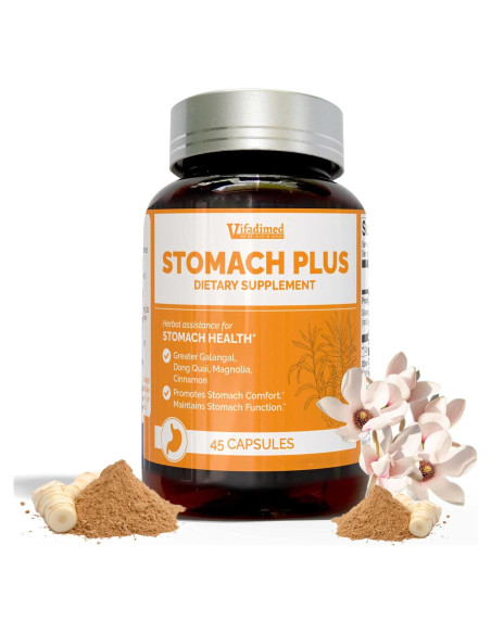 Suplemento Herbal Estomacal Vifadimed Stomach Plus 45 Cápsulas