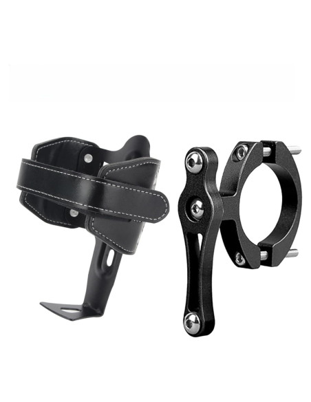 Soporte para Taza PoverDonunt Ajustable Negro para Bicicleta
