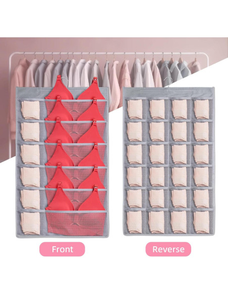 Organizador Colgante Doble Cara QoeCycth 75x46cm Tela Oxford