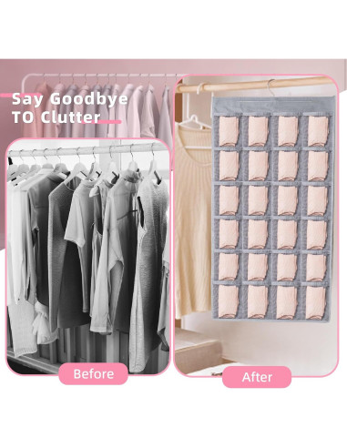 Organizador Colgante Doble Cara QoeCycth 75x46cm Tela Oxford