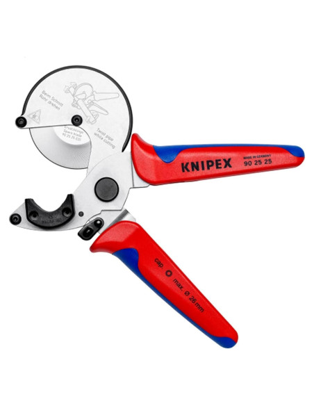 Cortadora de Tubos KNIPEX 90 25 25 para Plásticos y Aluminio