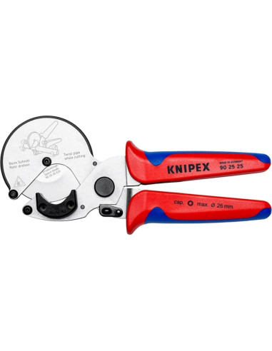 Cortadora de Tubos KNIPEX 90 25 25 para Plásticos y Aluminio