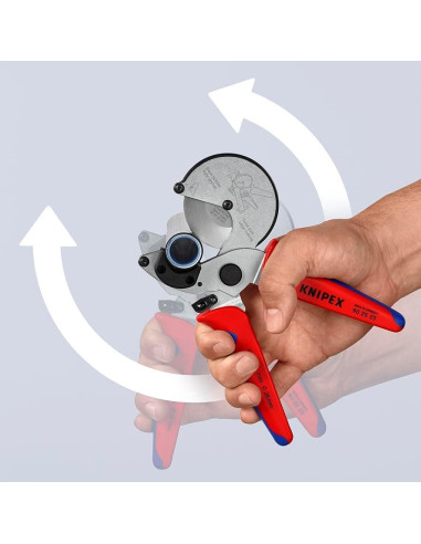 Cortadora de Tubos KNIPEX 90 25 25 para Plásticos y Aluminio
